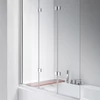Immagine 4/4 - Triad Paravento per vasca da bagno 120x140cm, 6mm