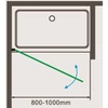 Immagine 2/5 - MADEIRA 90 porta doccia battente, 195cm, 6mm