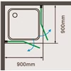Immagine 4/6 - Elba Box doccia 90x90, 195cm, 6mm