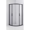 Immagine 6/8 - Avignon 6mm Black box doccia curvo 70*70 190cm