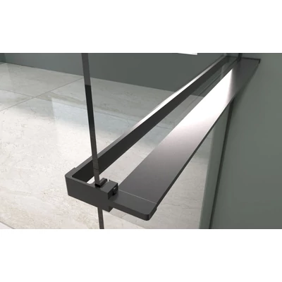 Rochelle Black porta asciugamani e porta sapone 140 cm