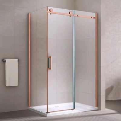 Milano Duo Rose Gold box doccia 80x120, 195cm, 8mm