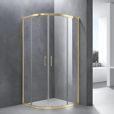 Murcia Gold box doccia curvo 80x80, 190cm, 6mm NANO