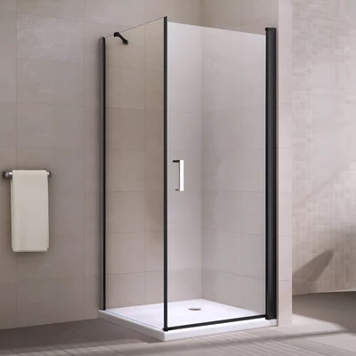 Rubio Black box doccia 80x80, 195cm, 6mm