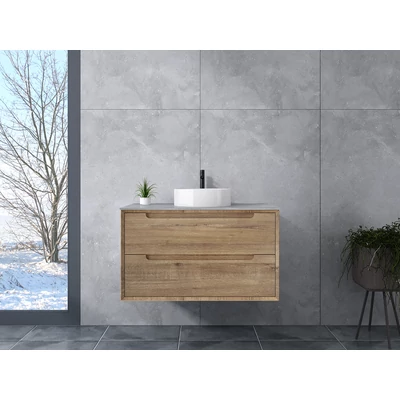 Genova Sonoma mobile bagno con lavabo 60 cm