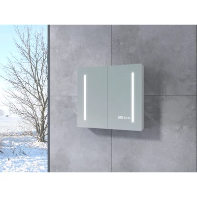 Sevilla White armadietto a specchio a due ante con illuminazione LED 60 cm