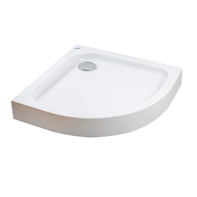 Almagro 80x80x13,5 cm piatto doccia in acrilico curvo con sifone