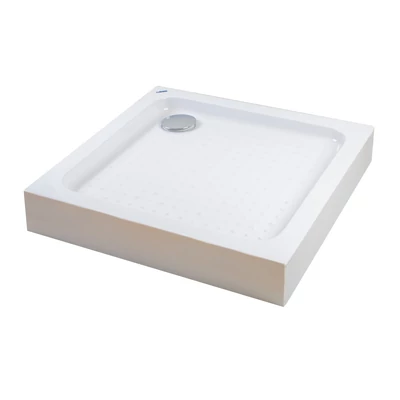 Almagro 80x80x13,5 cm piatto doccia in acrilico quadrato con sifone