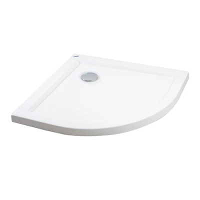 Coria 80x80x5 cm piatto doccia in acrilico curvo con sifone