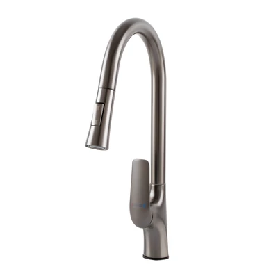 Ibiza Gun Grey rubinetto cucina estraibile