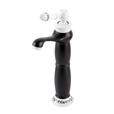 Izmir Black & White miscelatore lavabo alto retrò