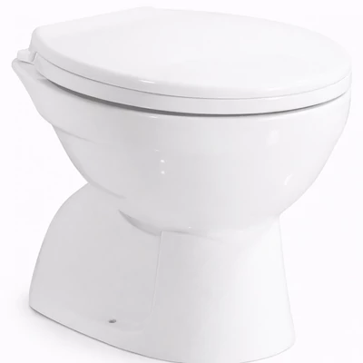 EUROPA || vaso WC a cacciata, ceramica, bianco, uscita inferiore