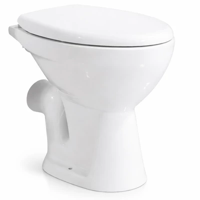 CORI || vaso WC a cacciata, ceramica, bianco, uscita posteriore