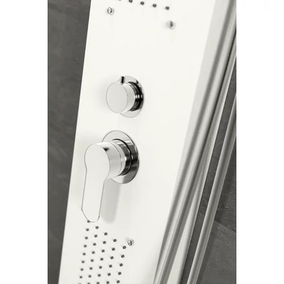 Merin WHITE Duschpaneel, rostfreier Stahl