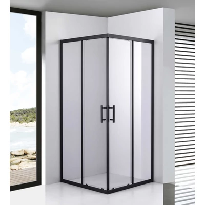 Toulon 6mm Black box doccia 70*70 190cm