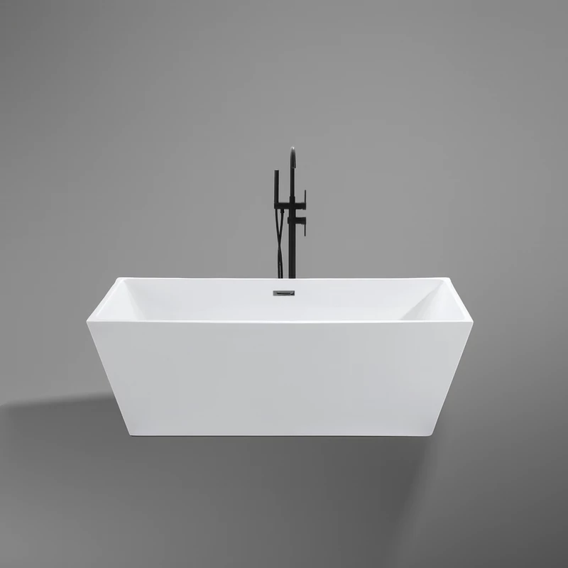 CUBE vasca da bagno freestanding, bianco, 170x75x58 cm