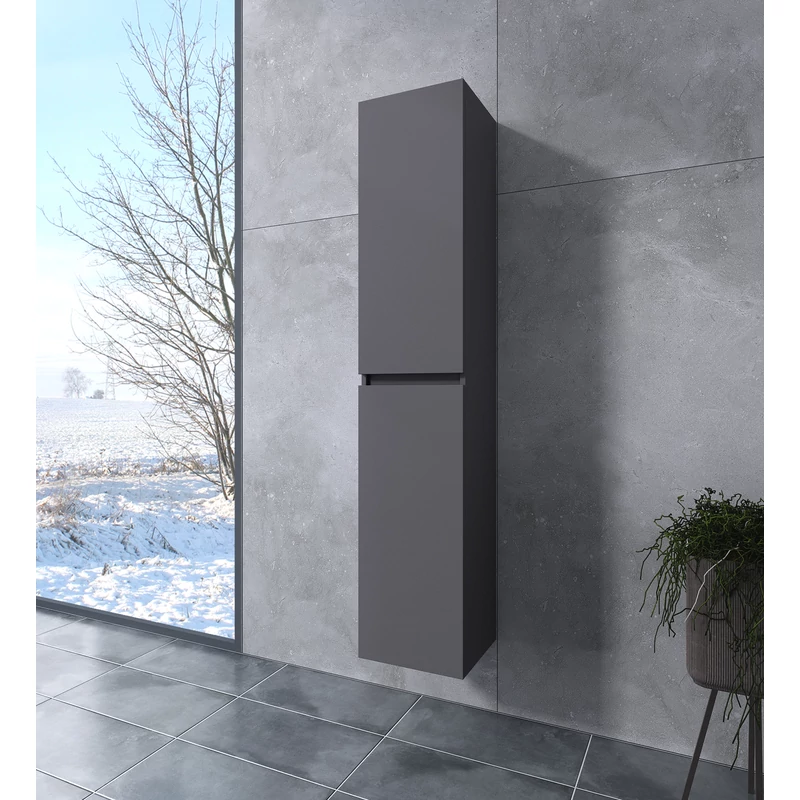 Burgundia || Grigio antracite opaco, mobile bagno