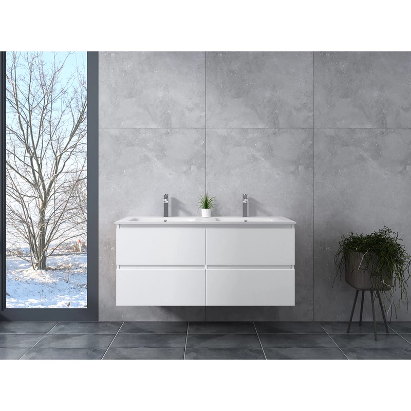 Dijon White mobile bagno con lavabo 120cm