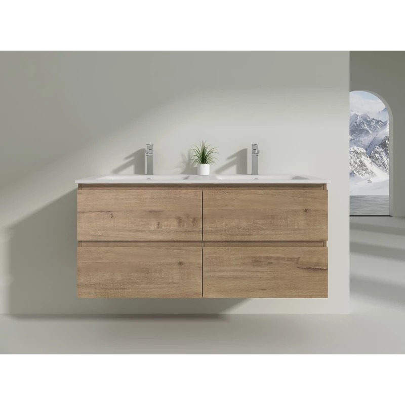 Dijon Sonoma mobile bagno con lavabo 120cm