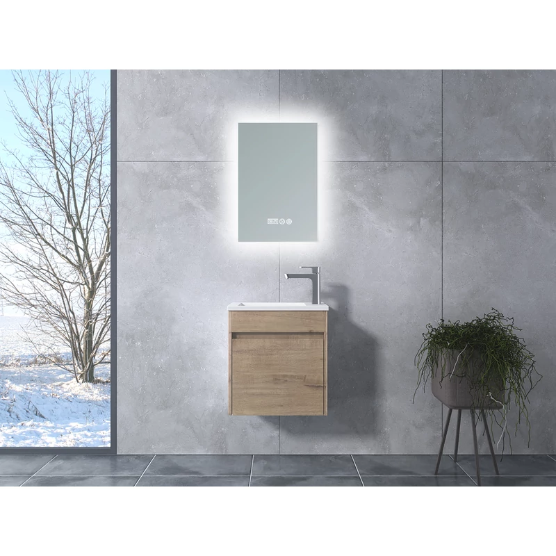 Zamora Sonoma mobile bagno con lavabo e specchio LED