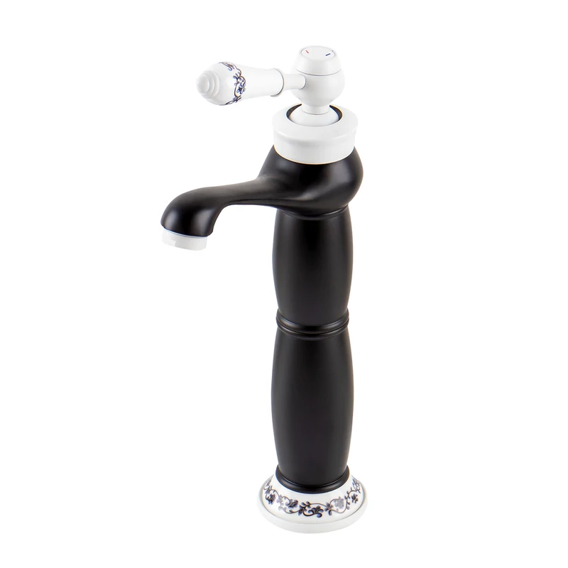 Izmir Black & White miscelatore lavabo alto retrò