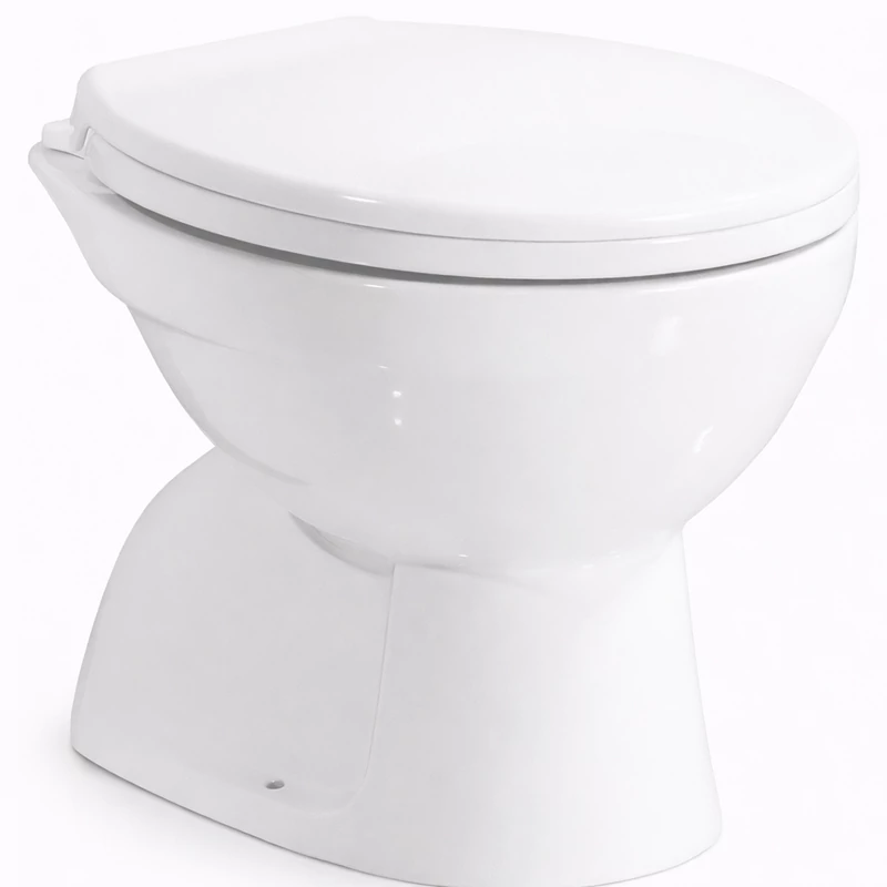 EUROPA || vaso WC a cacciata, ceramica, bianco, uscita inferiore
