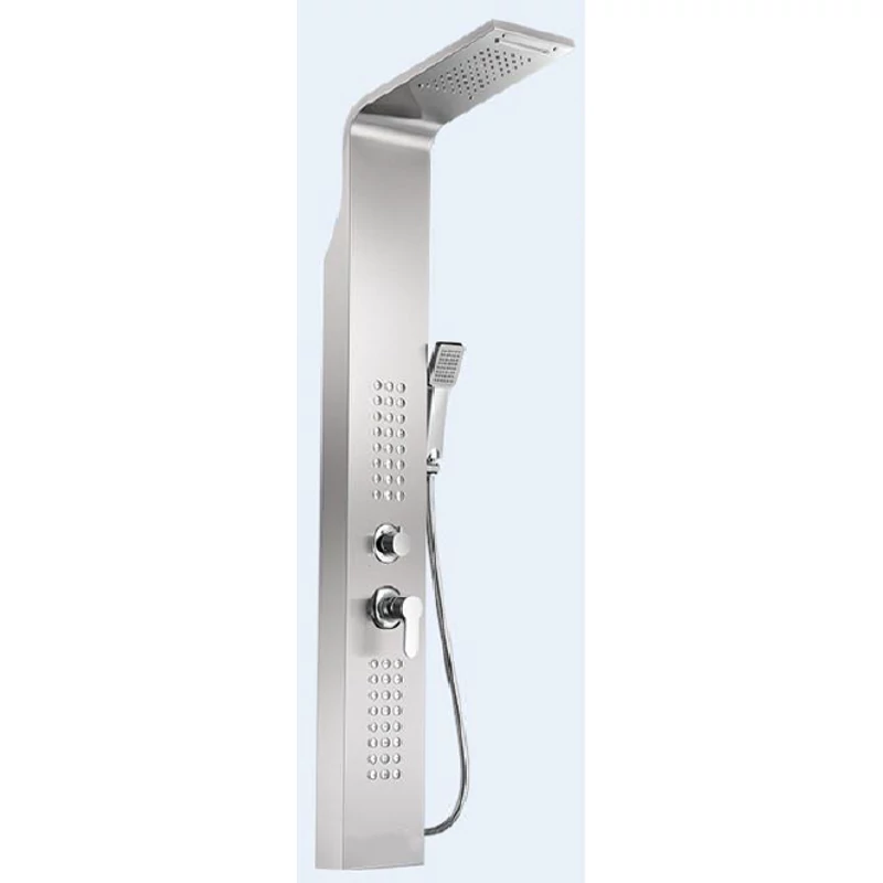 Alegre Silver Duschpaneel, rostfreier Stahl