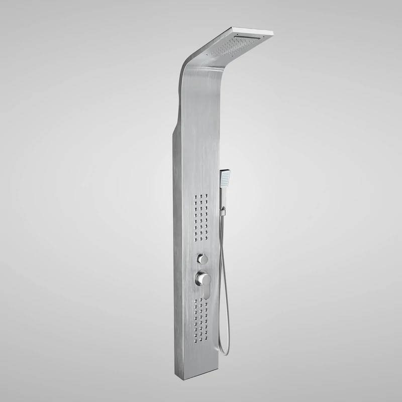 Alegre Silver Duschpaneel, rostfreier Stahl