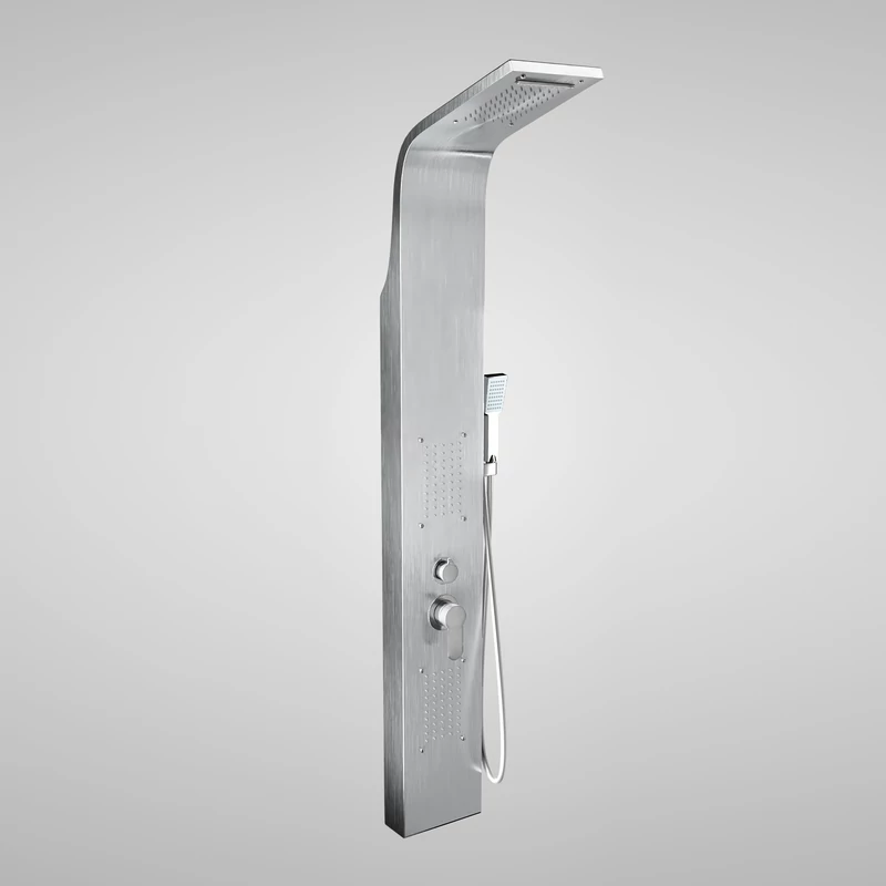 Bologna Silver Duschpaneel, rostfreier Stahl