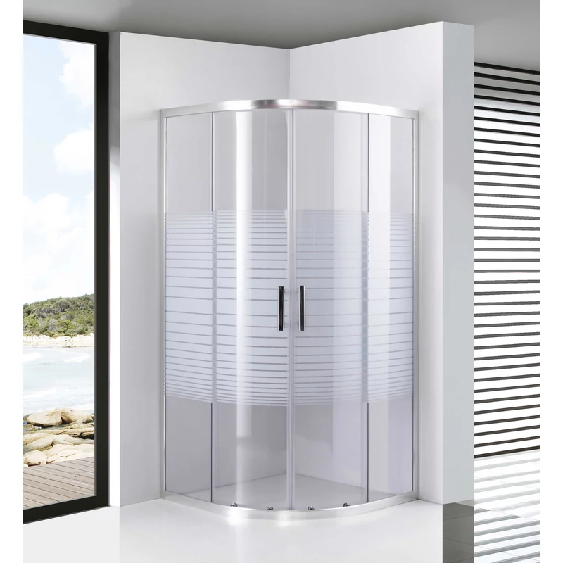 Avignon 6mm White box doccia curvo 70*70 190cm